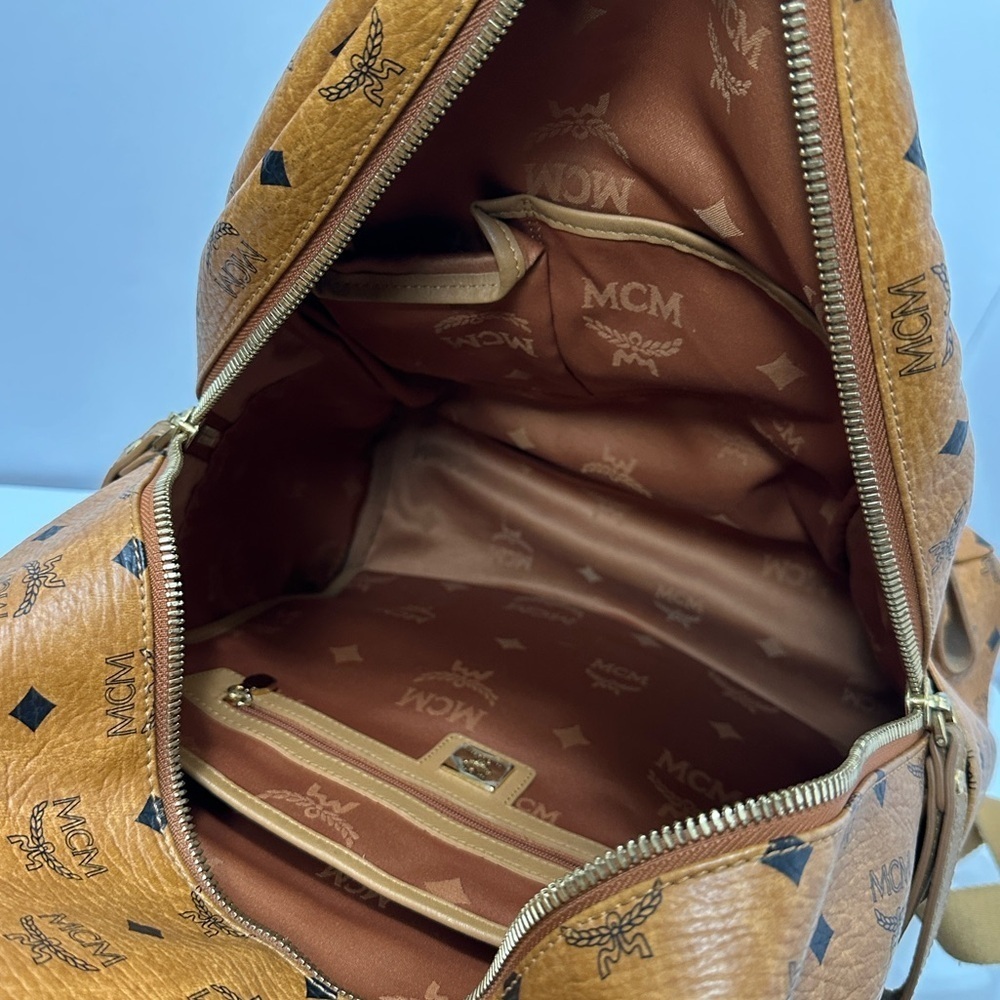 Authentic Mcm Stark Studded Backpack View 6